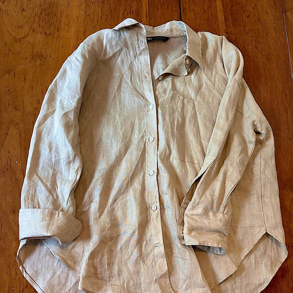 Zara Linen Top